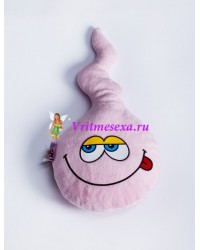 Мягкая игрушка спермик (розовый)