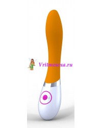 Вибратор G-spot/Rabbit оранжево-белый