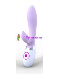 Вибратор Rabbit розово-белый